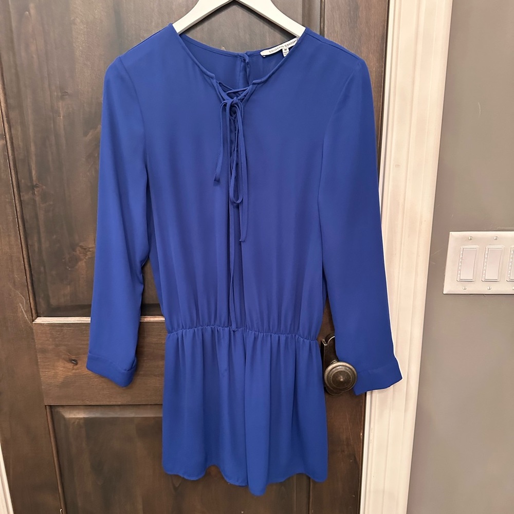 Collective concepts, long-sleeved, blue romper